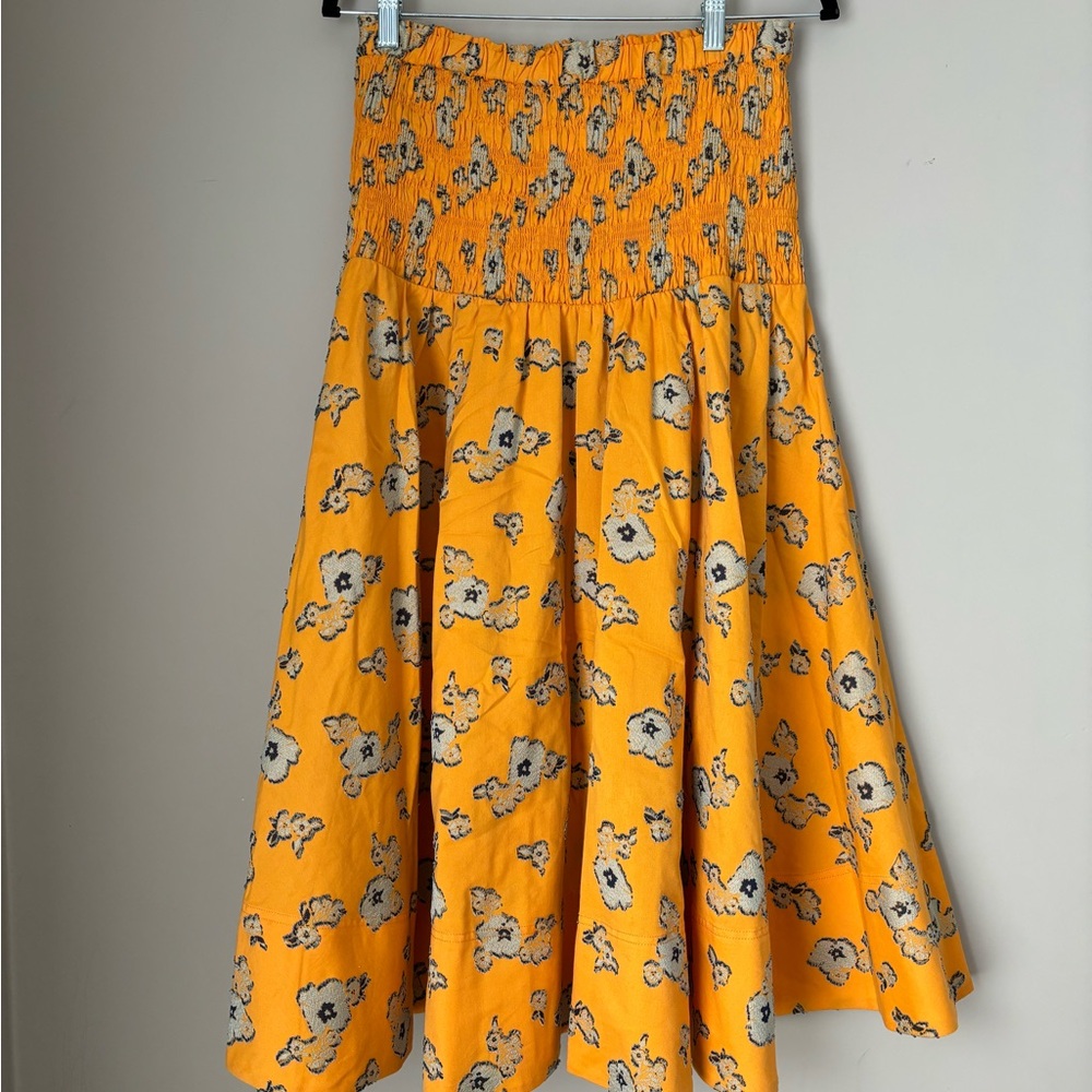 Tanya Taylor Yellow Floral Summer Dress